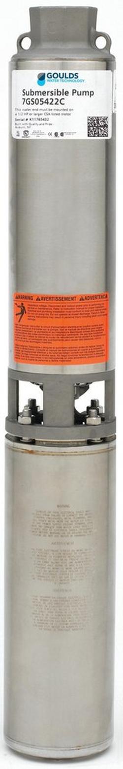 1 HP 7 GPM 230V 3-Wire Submersible Well Pump