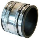 Fernco Clamp Plastic Coupling with Stainless Steel Band 
