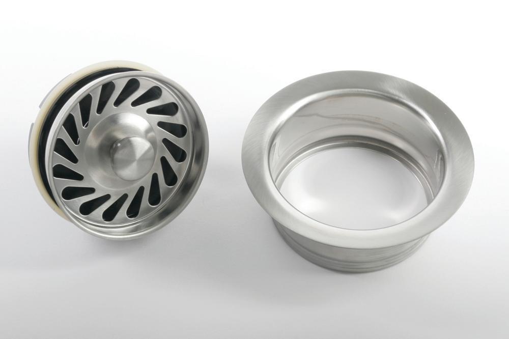 JB Products Brushed Stainless Steel Metal Disposer Flange 
