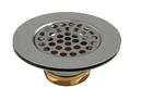 4-1/2 in. Flat Sink Strainer in Polished Chrome