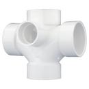 3 in. PVC DWV Double Sanitary Tee with 2 in. Side Inlet