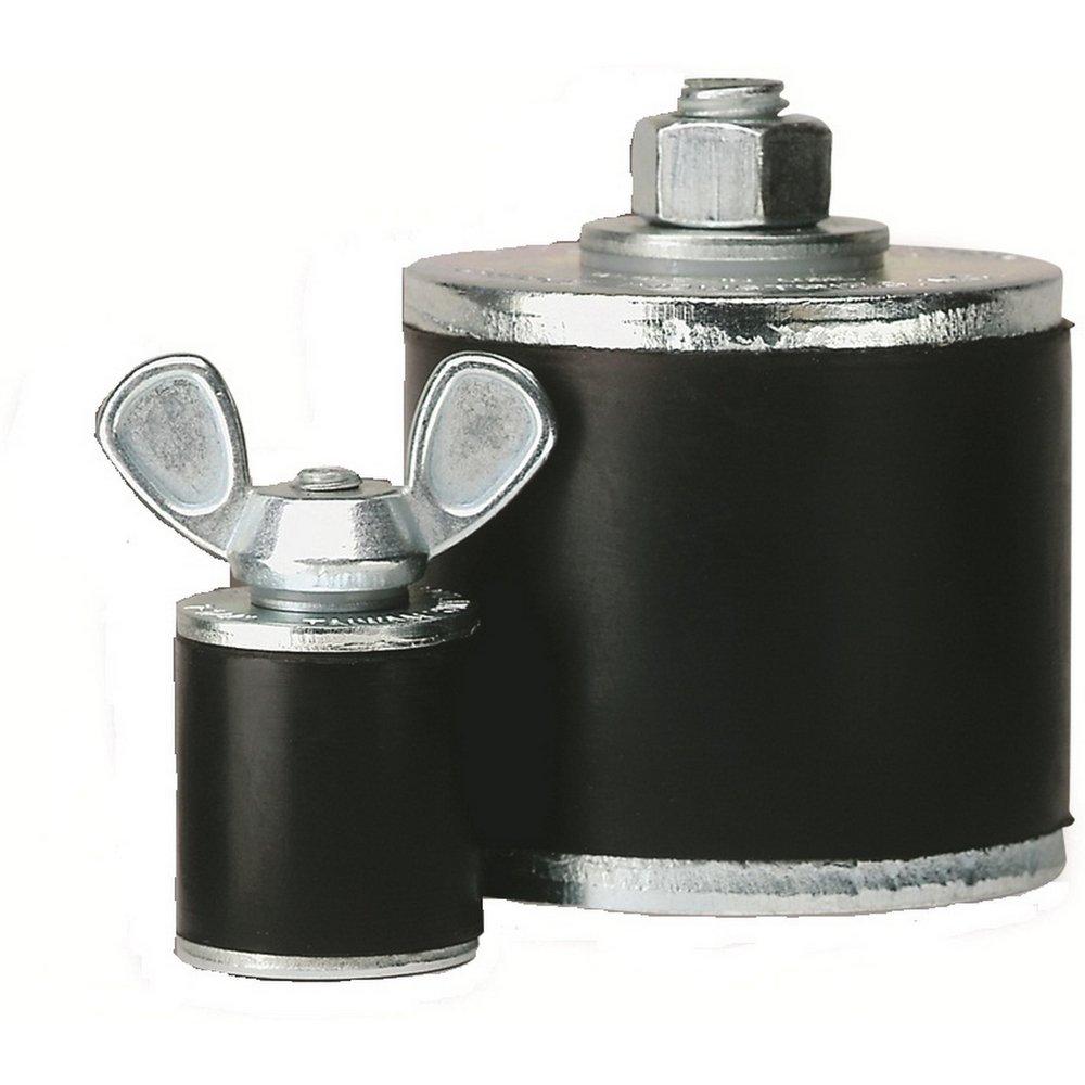 Cherne Black Mechanical Test Plug with Rubber O-ring 