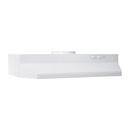 42 in. 190 cfm Under Cabinet Round Hood for 7 in. Round Vertical Duct Attachment in White