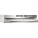 24 in. Ductless Under Cabinet Range Hood in Stainless Steel