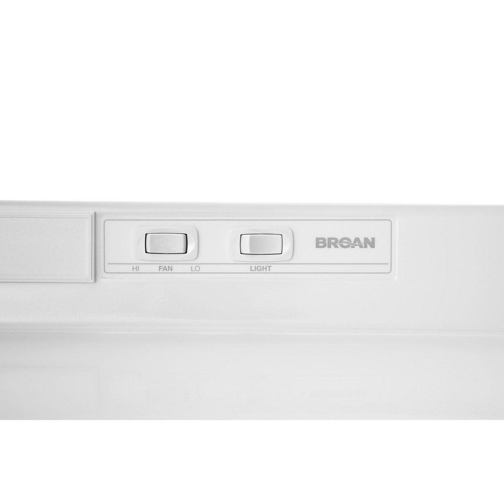 Broan Monochromatic White 30 in. Under Cabinet Range Hood 