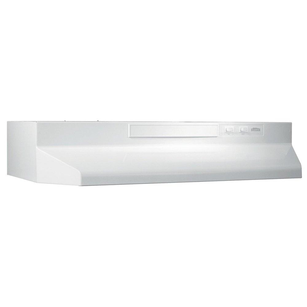 Broan Monochromatic White 30 in. Under Cabinet Range Hood 