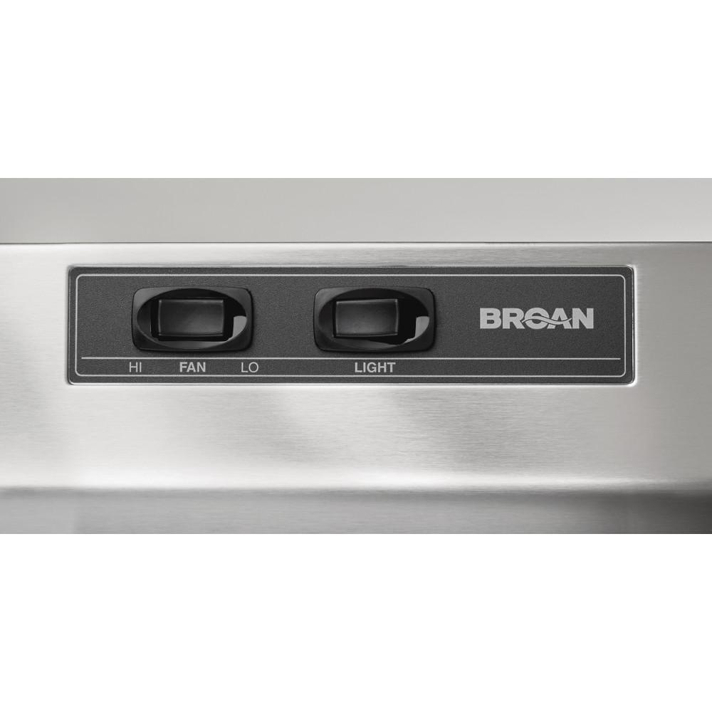 Broan Stainless Steel 160 cfm Under-Cabinet Range Hood in Stainless Steel 