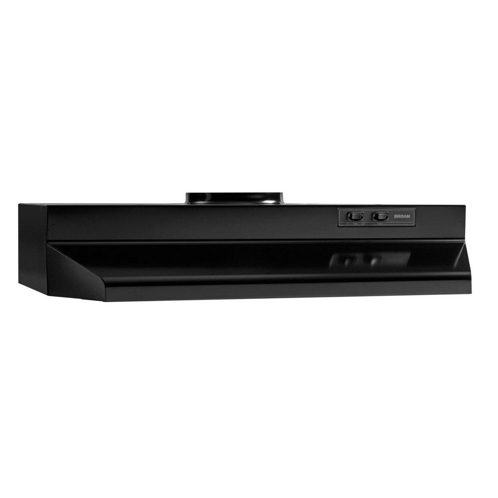 Broan Black 30 in. 190 cfm Range Hood in Stainless Steel 