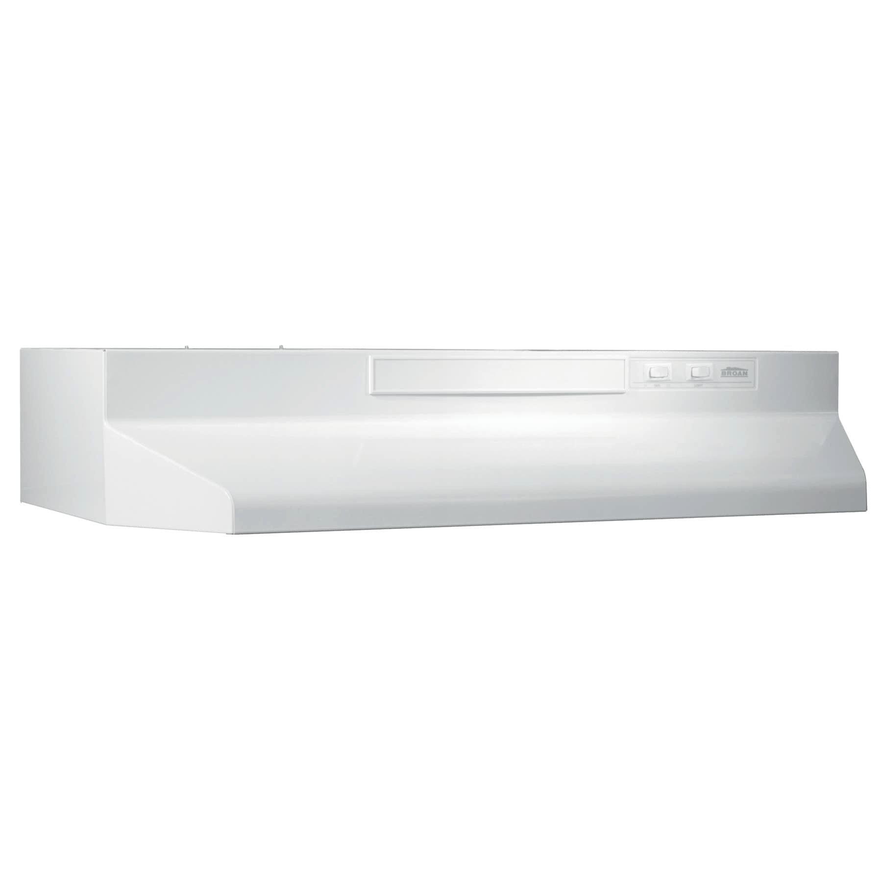 Broan-NuTone Monochromatic White 36 in. Convertible Under Cabinet Range Hood 