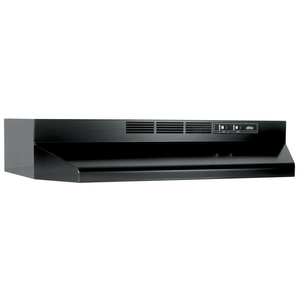 Broan Black 30 in. Under Cabinet Range Hood 