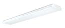 48 in. 32W 2-Light Low Profile Surface Mount Narrow Wrap in White