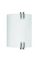 13W 1-Light 4-Pin Fluorescent Outdoor Sconce in Polished Nickel