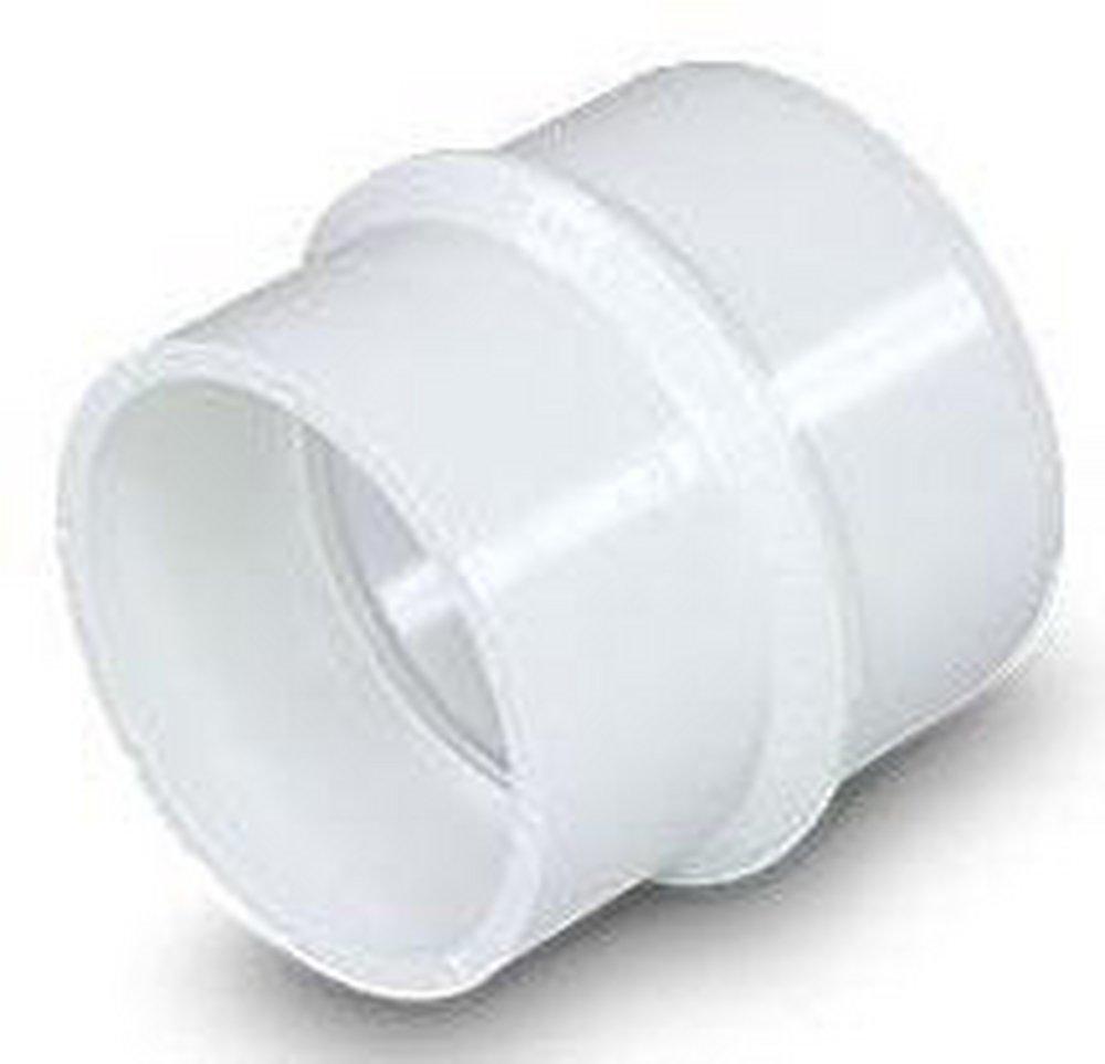 MultiFittings Corporation 4 x 3 in. Spigot x DWV Hub Solvent Weld SDR 35 Extended Adapter PVC