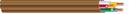 Southwire&reg; Brown 18/6 UL Thermostat Wire 250 ft. Spool White 