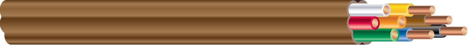 Southwire&reg; Brown 18/8 UL Thermostat Wire 250 ft. Spool White 