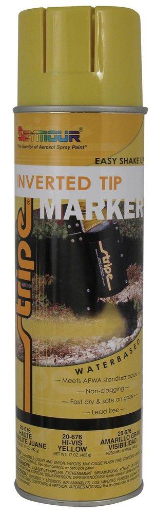 Seymour of Sycamore High Visibility Yellow 20 oz. Upside Down Marking Spray Paint 