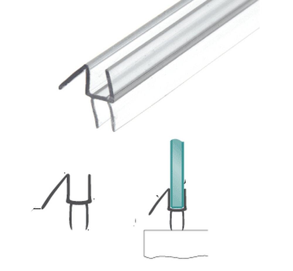 C. R. Laurence Clear Extruded Bottom Wipe with Drip Roll 