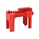 Brady Worldwide Red 4-Legged Small Prinzing Lockout for Ball Valves 