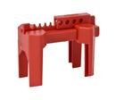 Brady Worldwide Red 4-Legged Small Prinzing Lockout for Ball Valves 