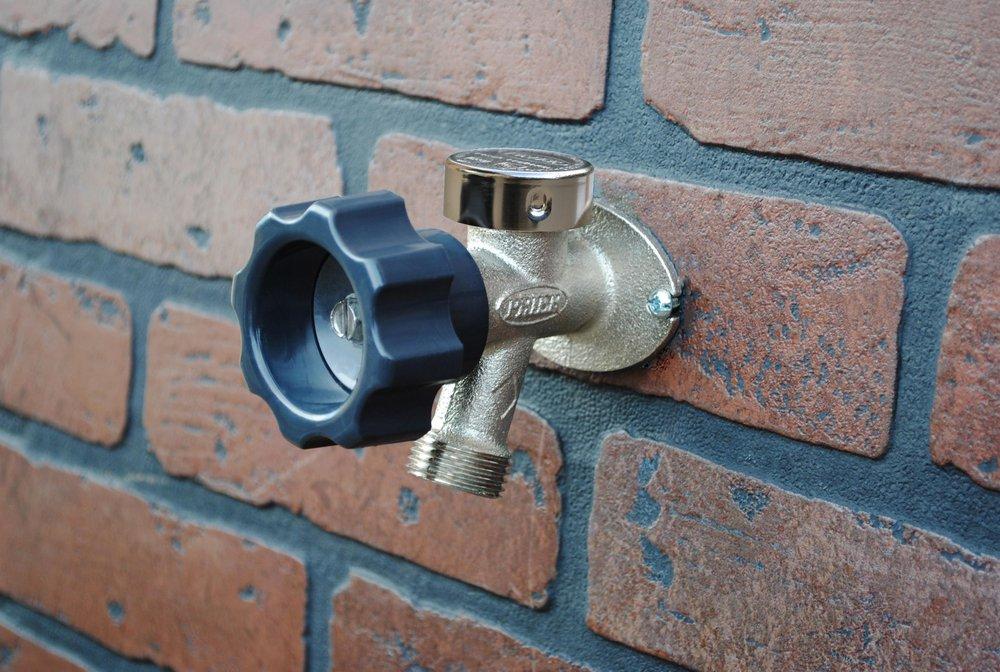 PRIER Products Satin Nickel Plated Residential Anti-Siphon Wall Hydrant 
