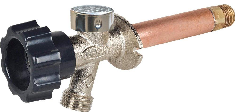 PRIER Products Satin Nickel Residential Anti-Siphon Wall Hydrant 