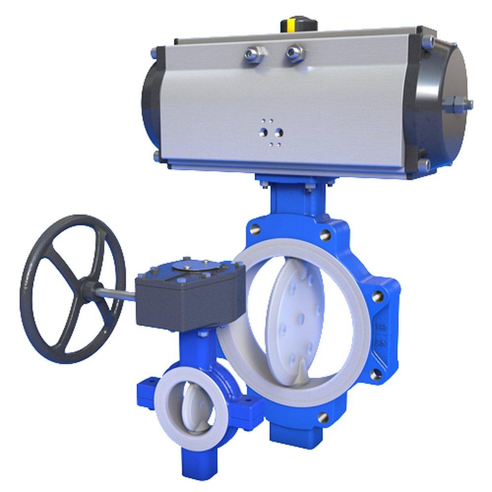 Amri Ductile Iron Flanged PTFE Butterfly Valve 