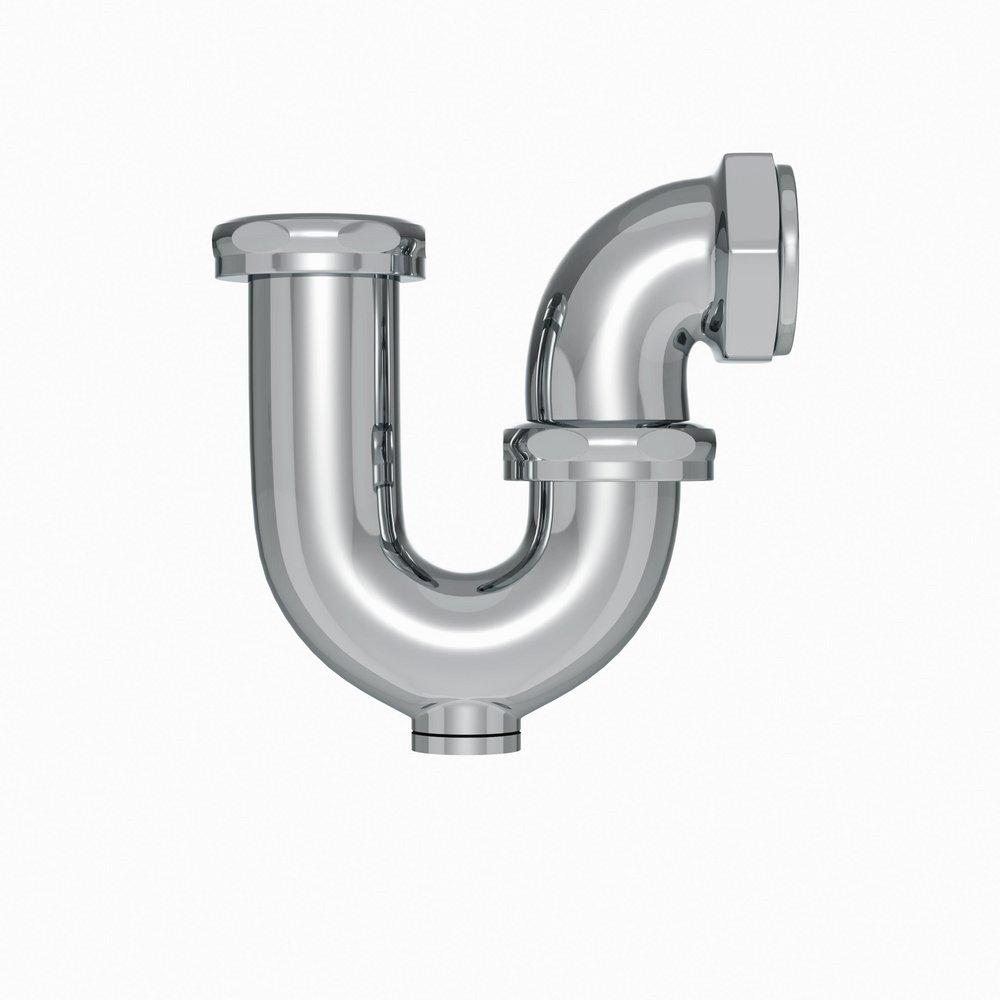 PROFLO&reg; Chrome Cast Brass Sink Trap 