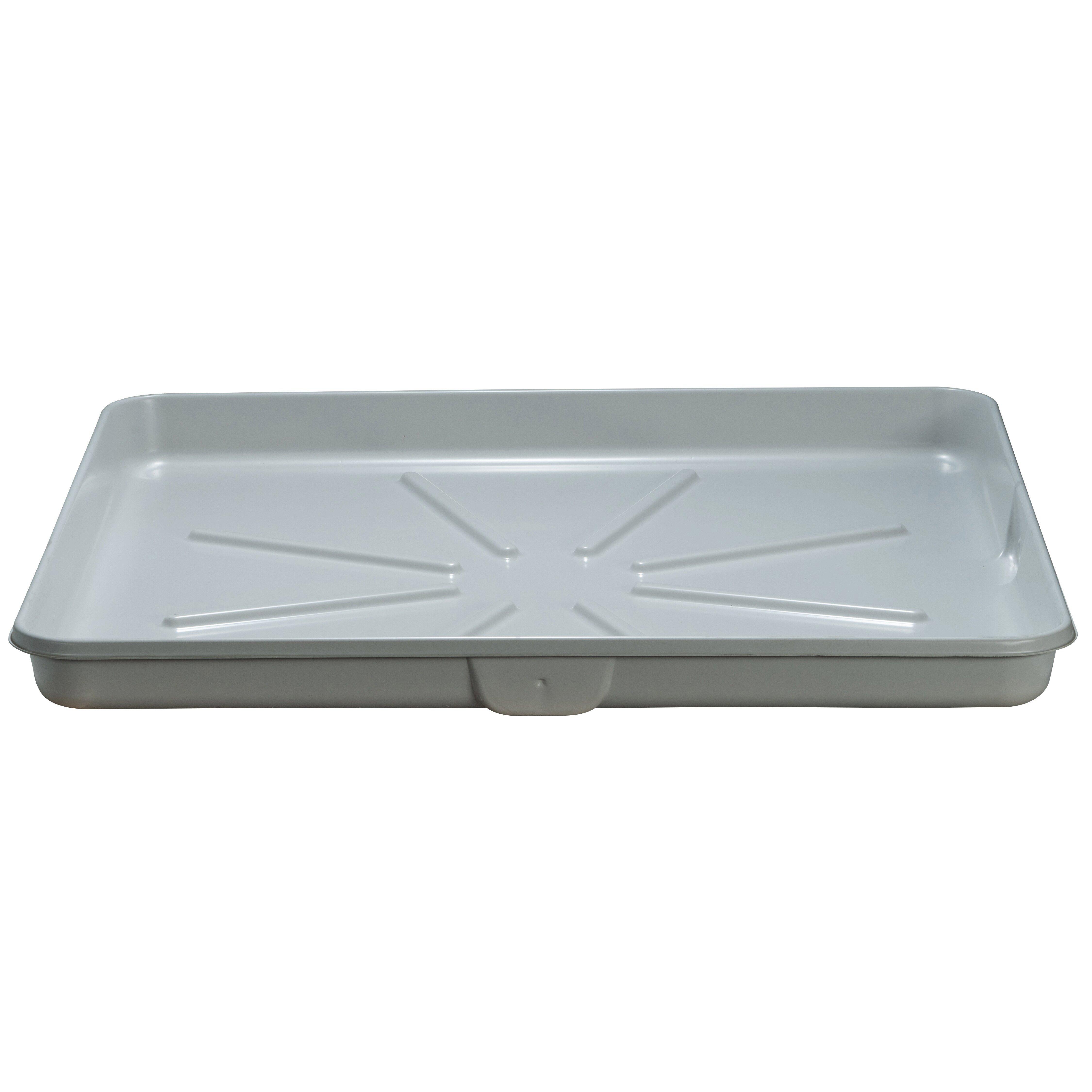 IPS Corporation White 33 in. Plastic Washing Machine Pan 