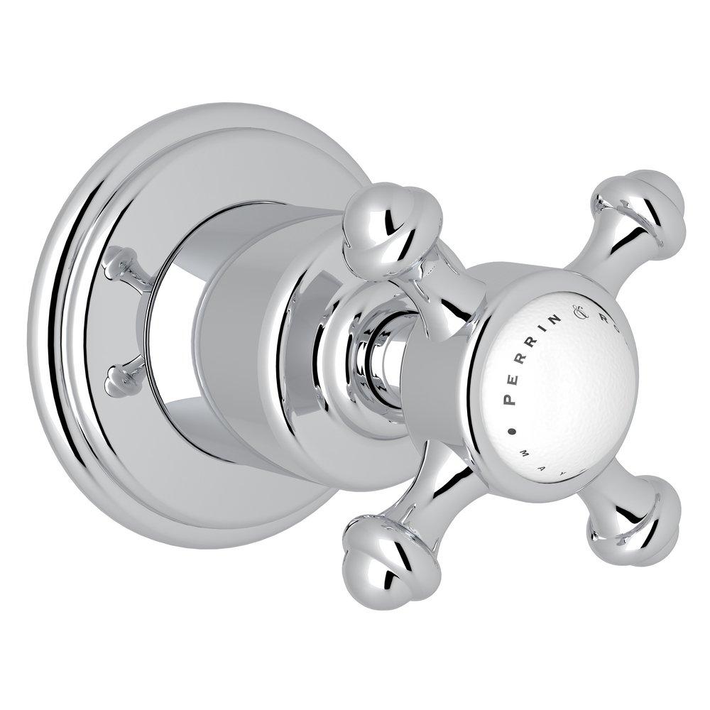 Perrin & Rowe&reg; Polished Chrome Single Handle Volume Control Valve Trim 