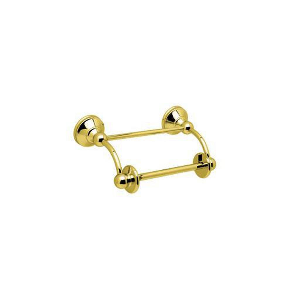 Perrin & Rowe&reg; Inca Brass 6-1/2 in. Wall Mount Georgian Era Swing Arm Toilet Tissue Holder 