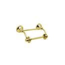 Perrin & Rowe&reg; Inca Brass 6-1/2 in. Wall Mount Georgian Era Swing Arm Toilet Tissue Holder 
