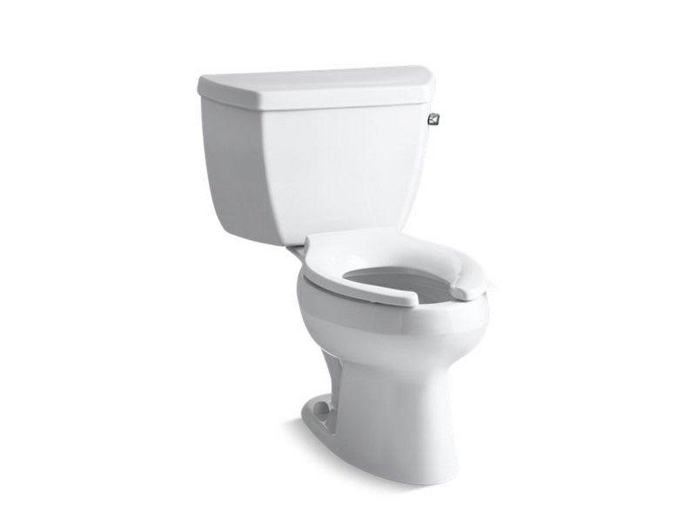 1.0 gpf Elongated Two Piece Toilet in White 