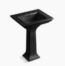 Rectangular Pedestal Sink with Base in Black Black™