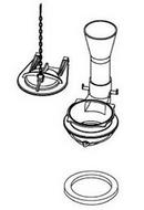 KOHLER Black Flush Valve Kit 