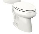 KOHLER White 1.6 gpf Elongated Two Piece Toilet 