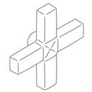 KOHLER Vibrant&reg; Polished Nickel Cross Handle 