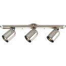 Progress Lighting Brushed Nickel 3 Light. 150W Round Back Directional Lighting 