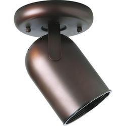 50W 1-Light Medium E-26 Halogen Adjustable Wall Ceiling Light in Urban Bronze
