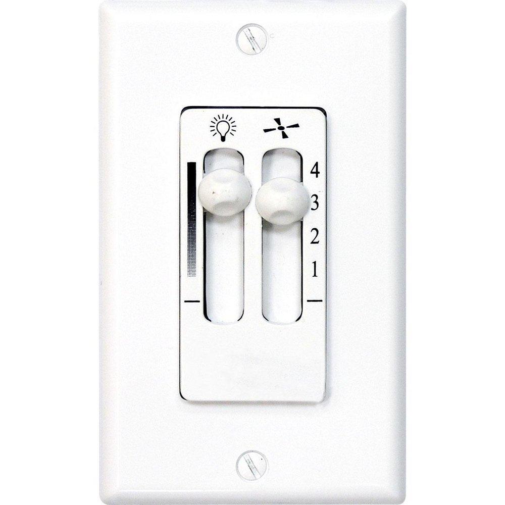 Progress Lighting White 4-Speed Ceiling Fan Wall Control 