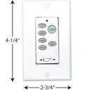Progress Lighting White Fan Wall Control Transmitter 