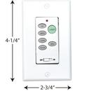 Progress Lighting White Fan Wall Control Transmitter 