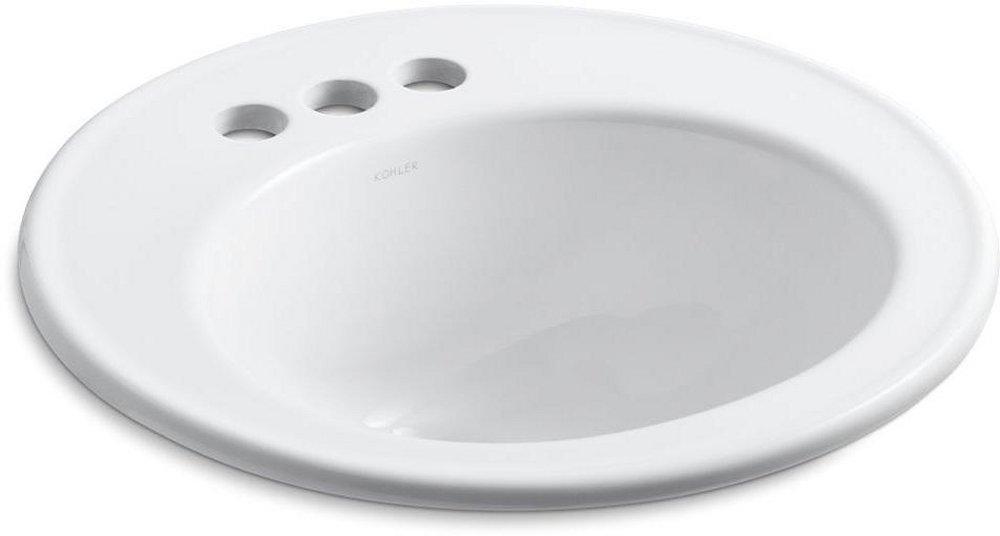 KOHLER White Drop-in Basin 