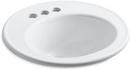 KOHLER White Drop-in Basin 