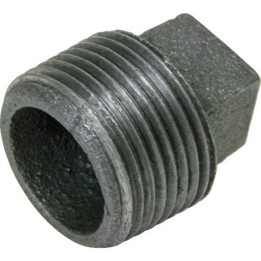 Threaded 125# Black Malleable Iron Cored Plug 