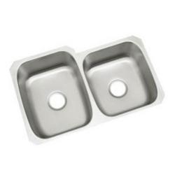 31-1/2 in. Undermount Stainless Steel Double Bowl Kitchen Sink in Luster Stainless Steel