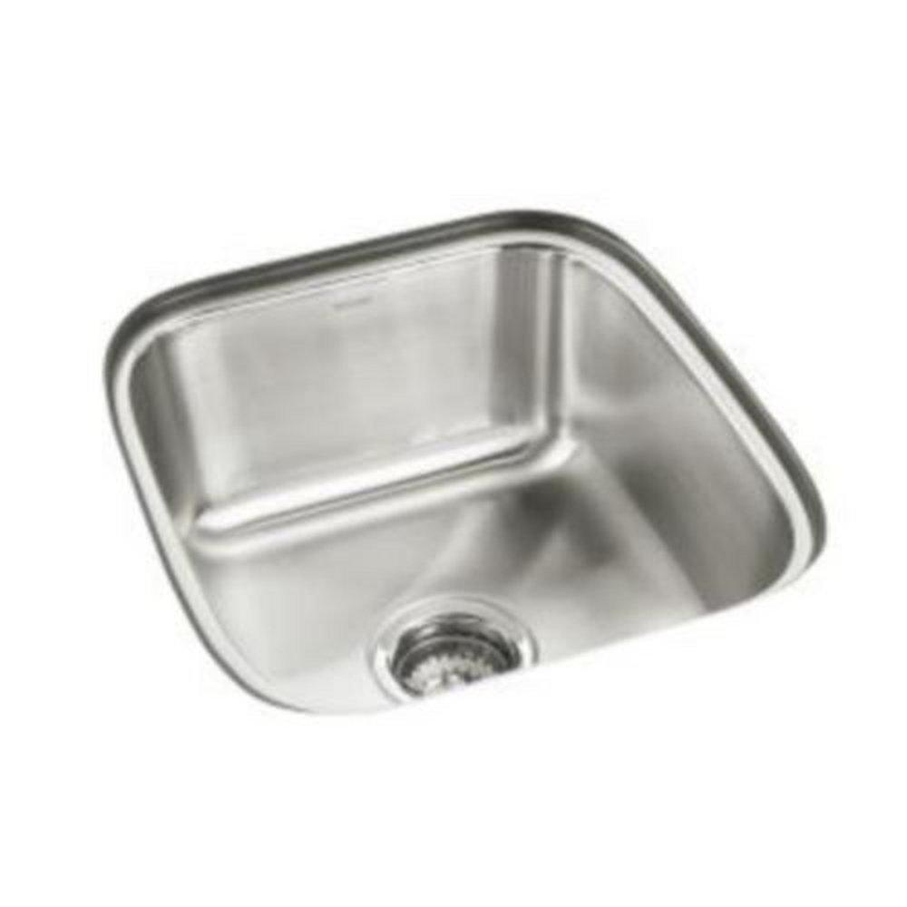 Sterling Stainless Steel 16-1/4 x 17-3/4 in. Stainless Steel Undermount Stainless Steel Bar Sink in Satin Stainless Steel 
