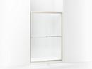 Sterling Nickel 70-1/16 in. Frameless Clear Tempered Glass Sliding Shower Door 