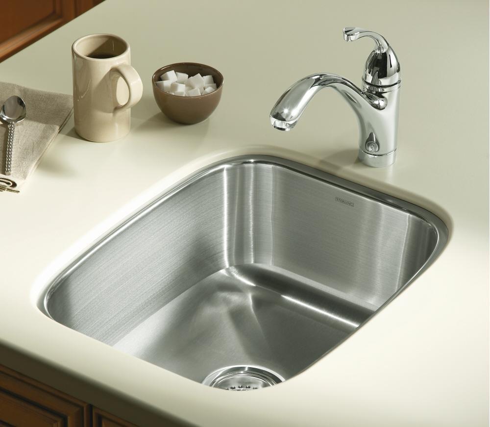 Sterling Stainless Steel 16-1/4 x 20-1/2 in. Stainless Steel Undermount Stainless Steel Bar Sink in Satin Stainless Steel 