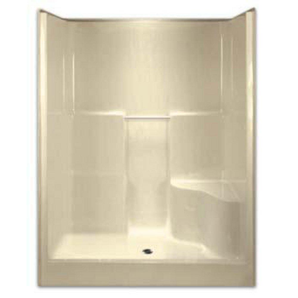 Aquarius Industries White 36-1/2 x 60 x 78-1/4 in. Alcove Shower Unit 