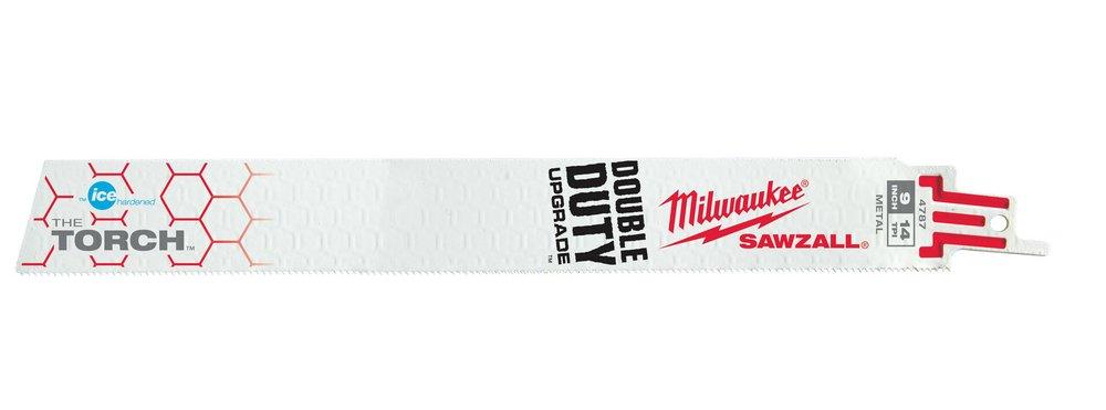 Milwaukee&reg; 9 IN 14 TPI THE TORCH ICE HARDENED SAWZALL BLADES 
